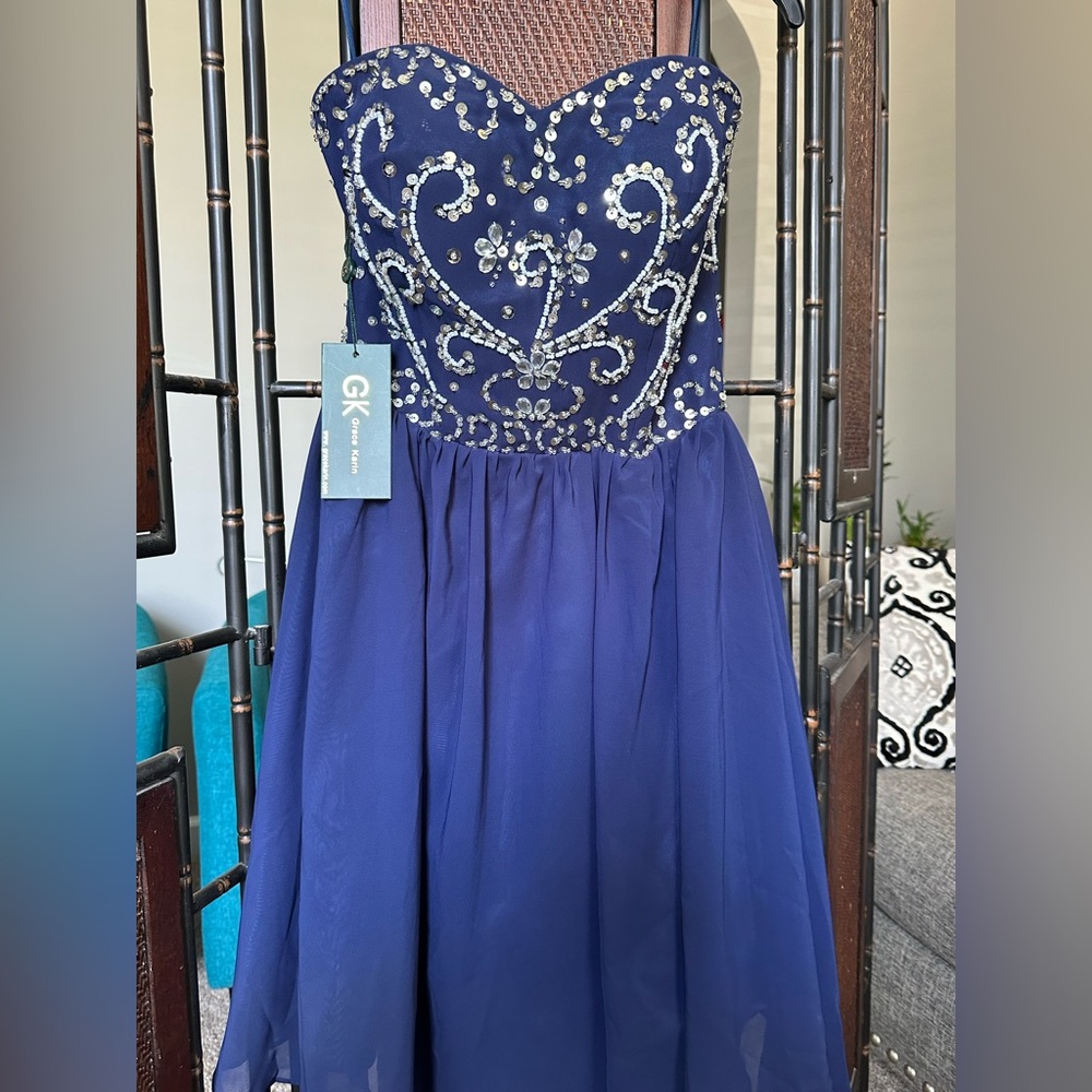 GK navy blue dress NWT! Sz 4